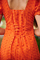 Женское Платье 7339 Оранжевое