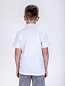 Детская футболка "Поло Молния" короткий рукав / Белый