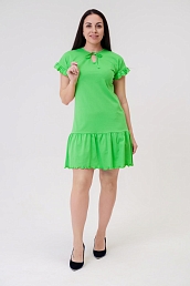 Платье женское из кулирки Чейси 2 / Светло-зелёный